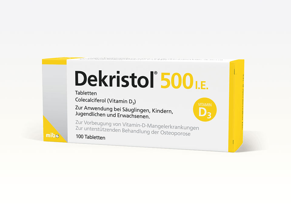 Vitamin-D-Tabletten Dekristol® 500 I.E., 100 Tabletten