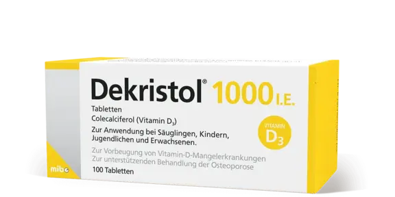 Dekristol<sup>®</sup> 1000 I.E. 100 Tabletten zur Vorbeugung von Vitamin D-Mangelerkrankungen
