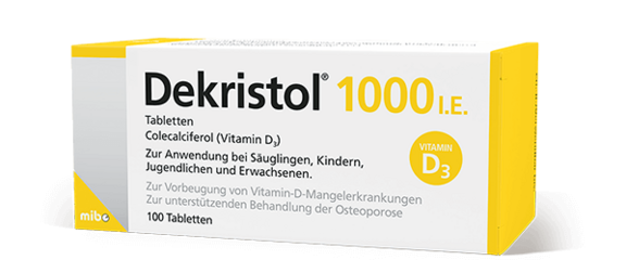 Dekristol<sup>®</sup> 1000 I.E. 100 Tabletten zur Vorbeugung von Vitamin D-Mangelerkrankungen